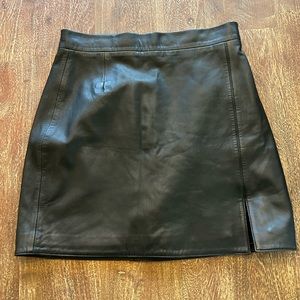 Black Leather BB Dakota mini Skirt